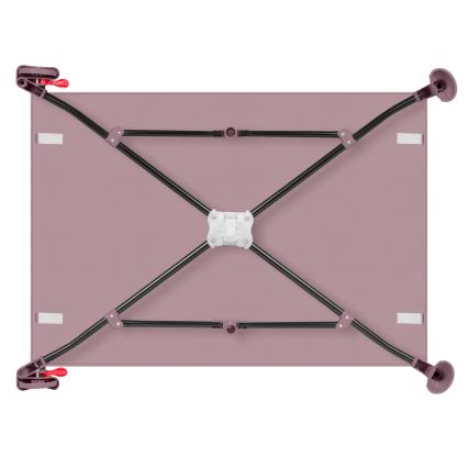 Lionelo - Cestovná postieľka LAURA Pink Nude