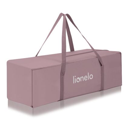 Lionelo - Cestovná postieľka LAURA Pink Nude