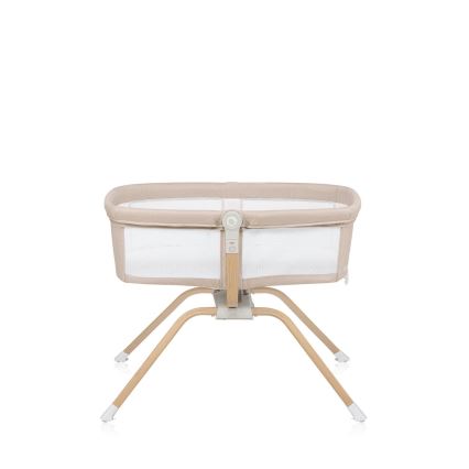 Lionelo - Cestovná postieľka MALIN EVO Beige Natural