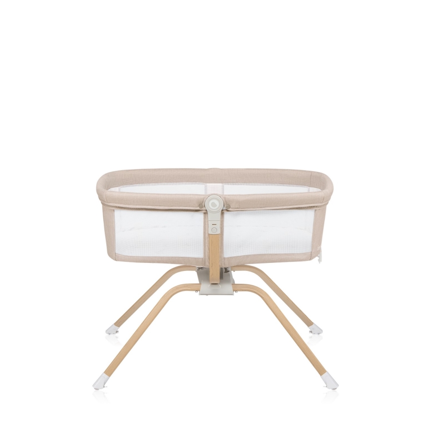 Lionelo - Cestovná postieľka MALIN EVO Beige Natural