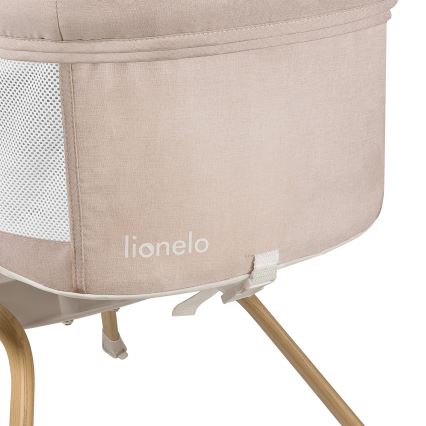Lionelo - Cestovná postieľka MALIN EVO Beige Natural