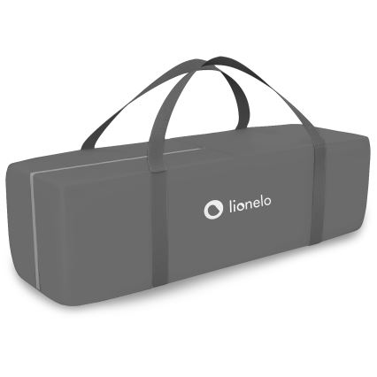 Lionelo - Cestovná postieľka STEFI PLUS sivá/biela