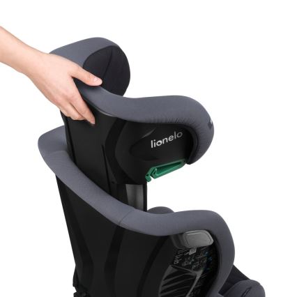 Lionelo - Detská autosedačka IGO i-Size 100-150 cm Grafitovo-sivá