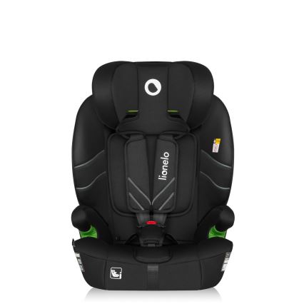 Lionelo - detská autosedačka LEVI FIX i-Size 76–150 cm, čierny karbón