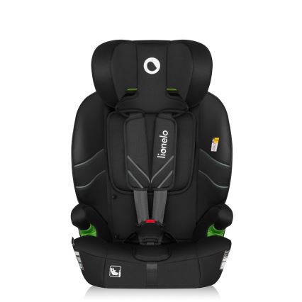 Lionelo - detská autosedačka LEVI FIX i-Size 76–150 cm, čierny karbón