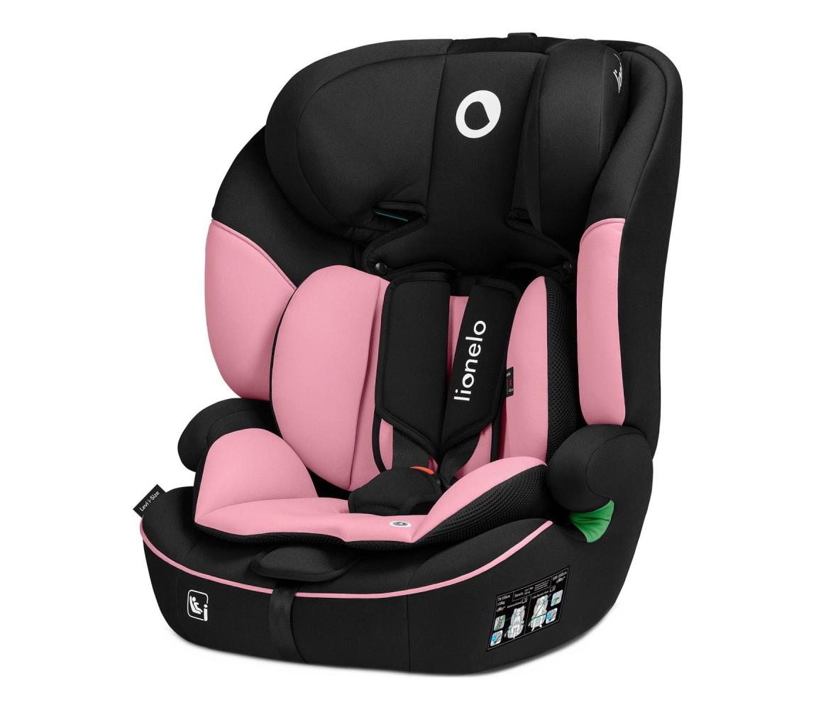 Lionelo - Detská autosedačka LEVI i-Size 76-150 cm bledoružová 5903771706223