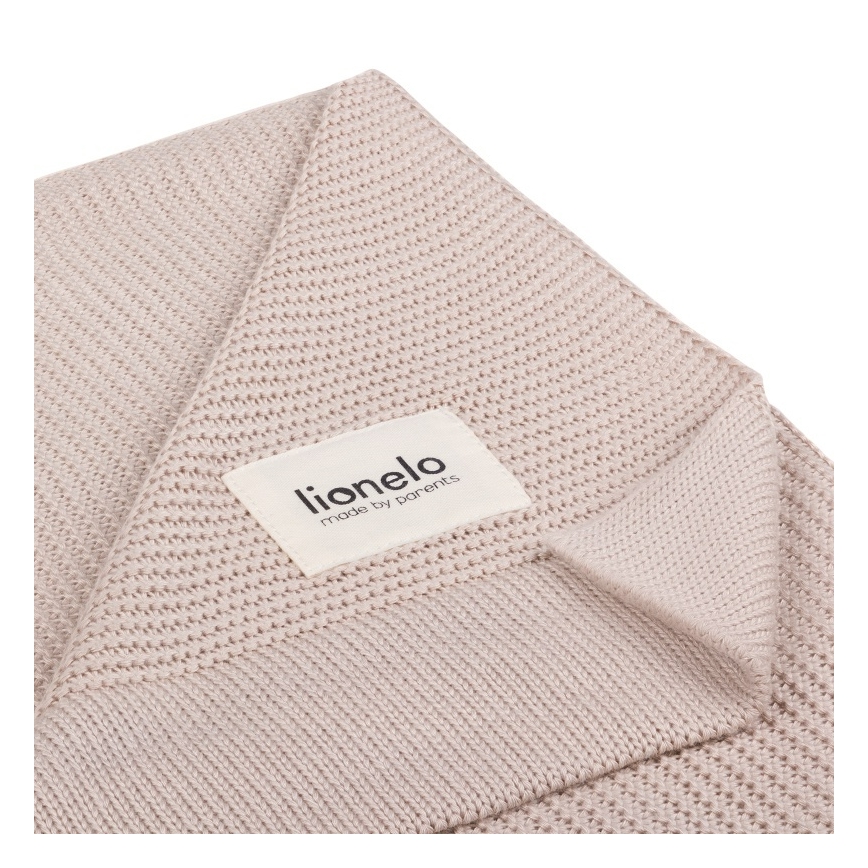 Lionelo - Detská bambusová deka BAMBOO BLANKET 75x100 cm béžovo-piesková