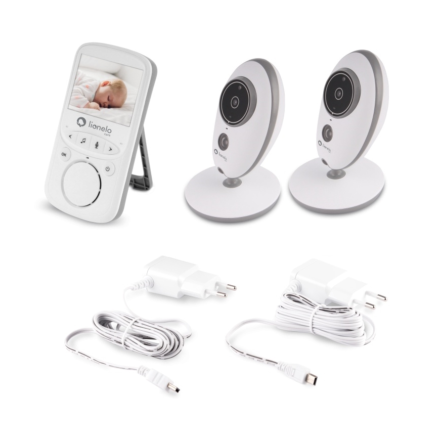 Lionelo - Detská chôvička s monitorom BABYLINE 5.1 230V 1000 mAh