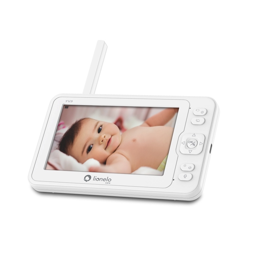 Lionelo - Detská chôvička s monitorom BABYLINE 6.2 5V 3600 mAh
