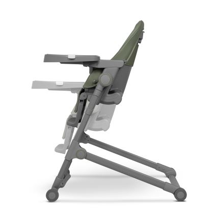 Lionelo - Detská jedálenská stolička 2v1 CORA PLUS Zelená oliva