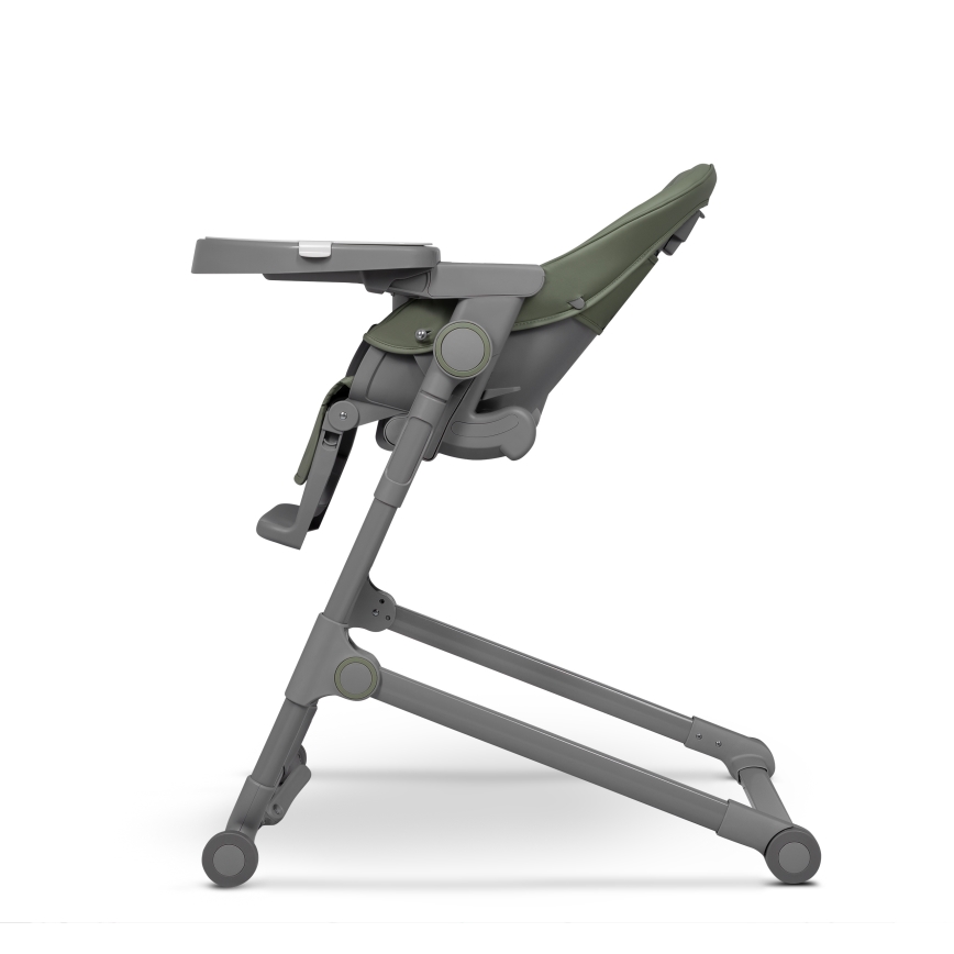 Lionelo - Detská jedálenská stolička 2v1 CORA PLUS Zelená oliva