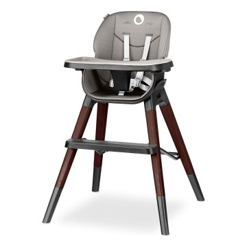 Lionelo - Detská jedálenská stolička 2v1 MONA Black Onyx