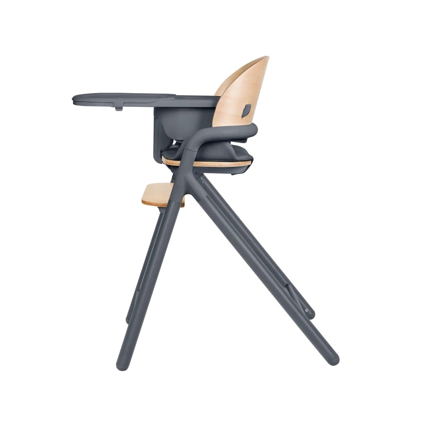 Lionelo - Detská jedálenská stolička 3v1 CELIA Grey Wood