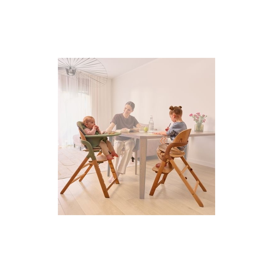 Lionelo - Detská jedálenská stolička 3v1 MEGAN Grey Wood