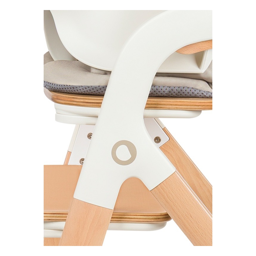 Lionelo - Detská jedálenská stolička 3v1 MEGAN White Wood