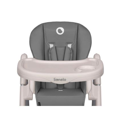 Lionelo - Detská jedálenská stolička ZANNA šedá