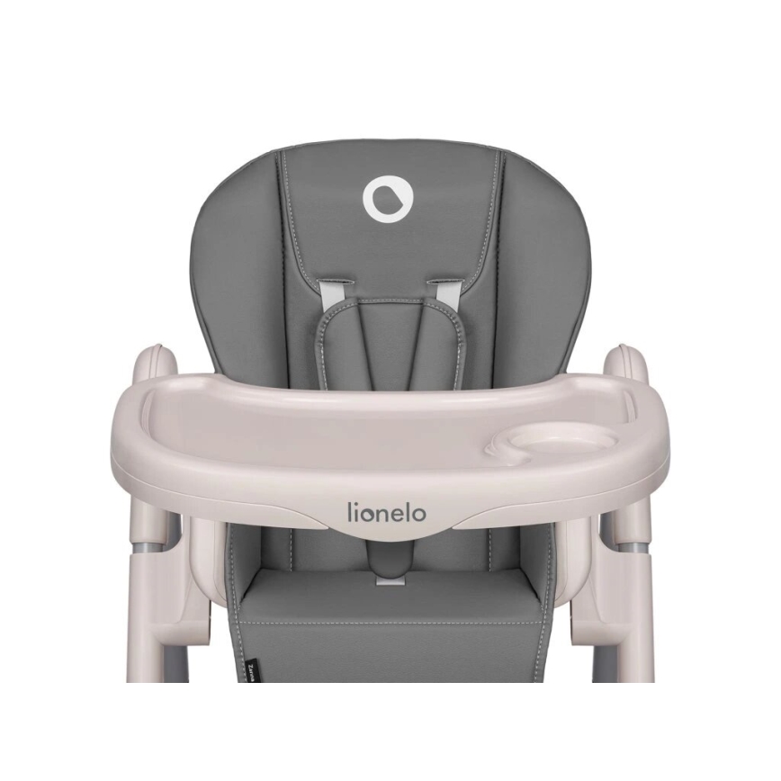 Lionelo - Detská jedálenská stolička ZANNA šedá