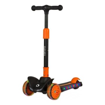 Lionelo - Detská kolobežka TIMMY 3xAA oranžová/čierna