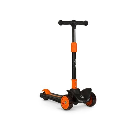 Lionelo - Detská kolobežka TIMMY 3xAA oranžová/čierna