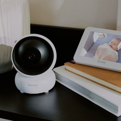 Lionelo - Detská pestúnka s monitorom BABYLINE 8.3 5V 3600 mAh