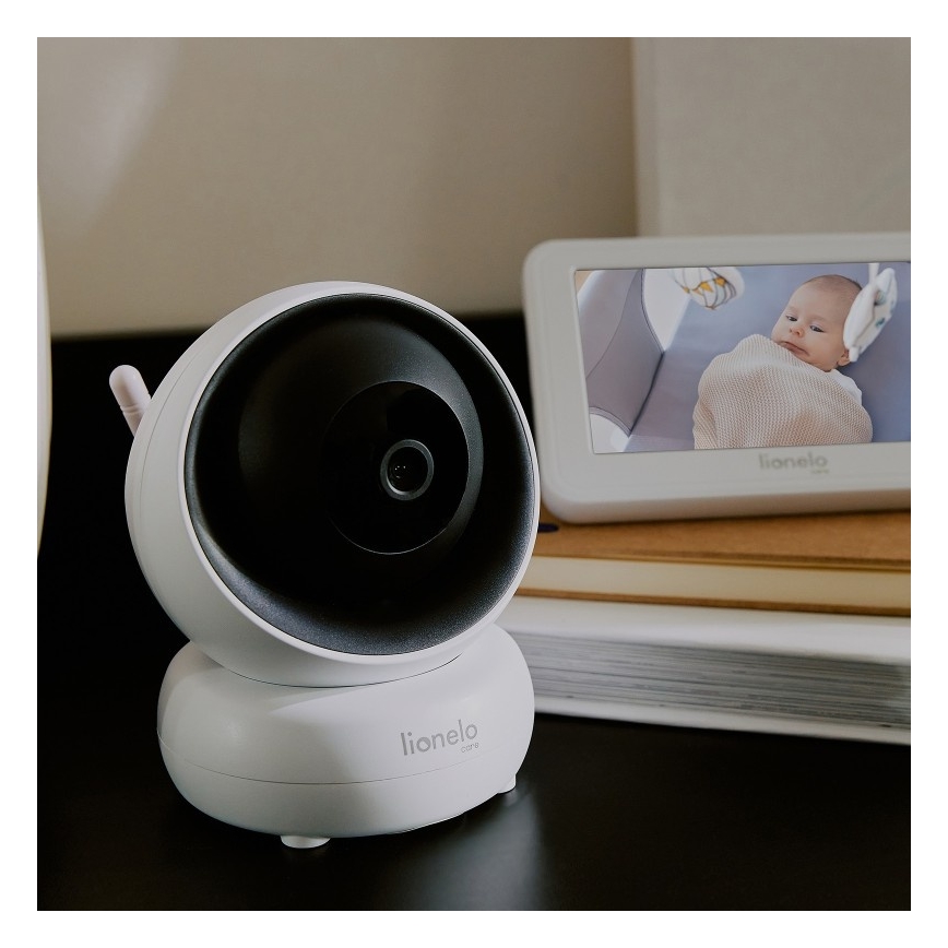 Lionelo - Detská pestúnka s monitorom BABYLINE 8.3 5V 3600 mAh