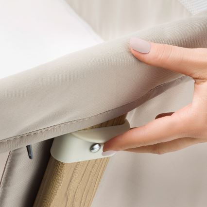 Lionelo - Detská postieľka 5v1 THOMI PLUS Béžovo-piesková