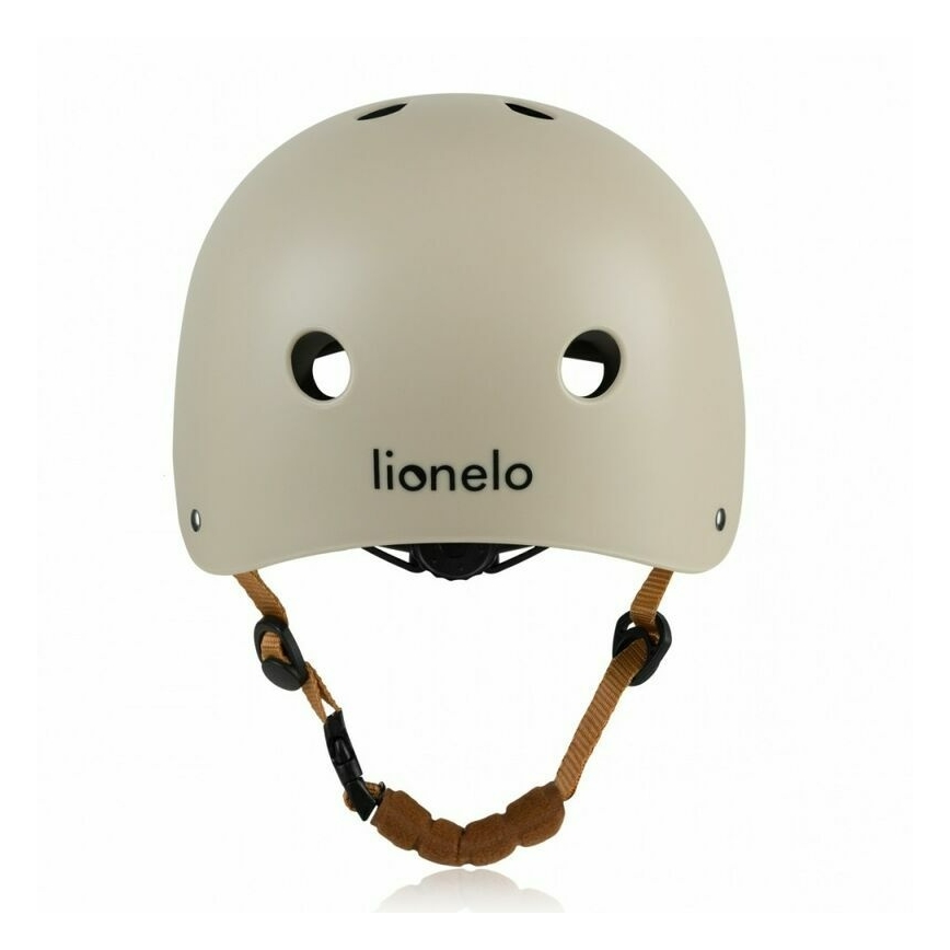 Lionelo - Detská prilba HELMET Béžový piesok