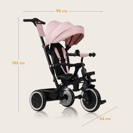 Lionelo - Detská trojkolka BERRY Růžová