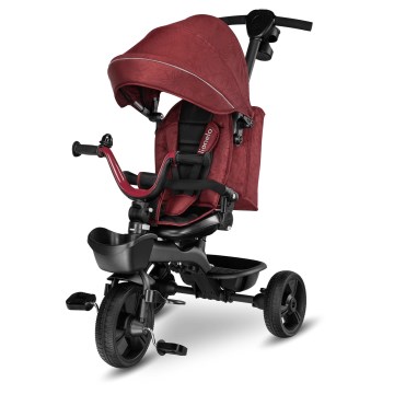 Lionelo - Detská trojkolka KORI Red Burgundy
