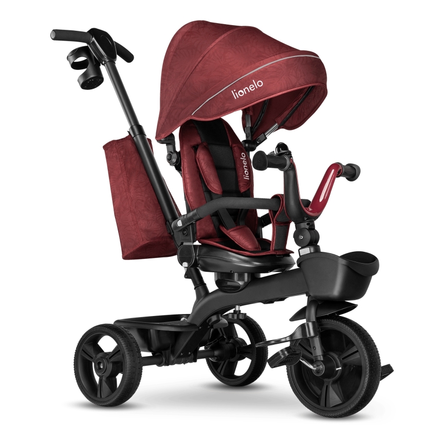 Lionelo - Detská trojkolka KORI Red Burgundy