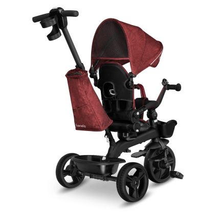 Lionelo - Detská trojkolka KORI Red Burgundy