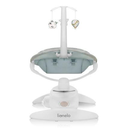 Lionelo - Detské hojdacie kresielko s melódiou MELL Beige Sand 4xAA + diaľkové ovládanie