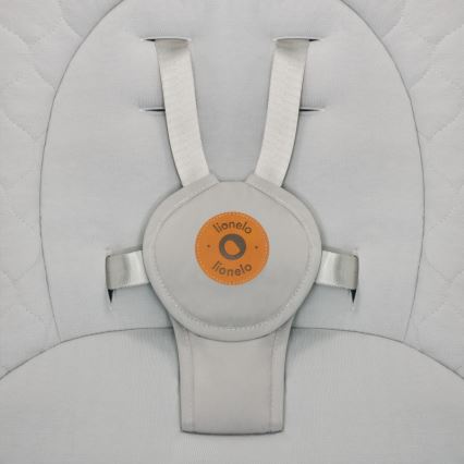Lionelo - Detské hojdacie kresielko s melódiou MELL Beige Sand 4xAA + diaľkové ovládanie