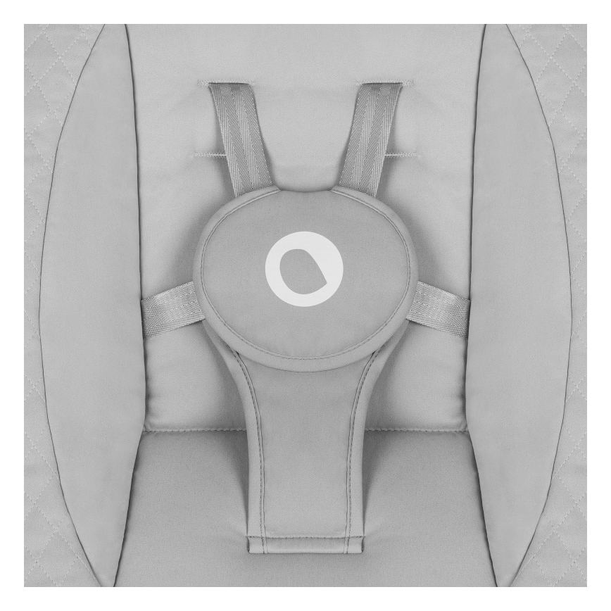 Lionelo - Detské hojdacie lehátko s melódiou IRIS Grey Concrete