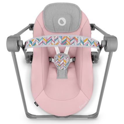 Lionelo - Detské hojdátko OTTO 4xLR14 Pink Baby