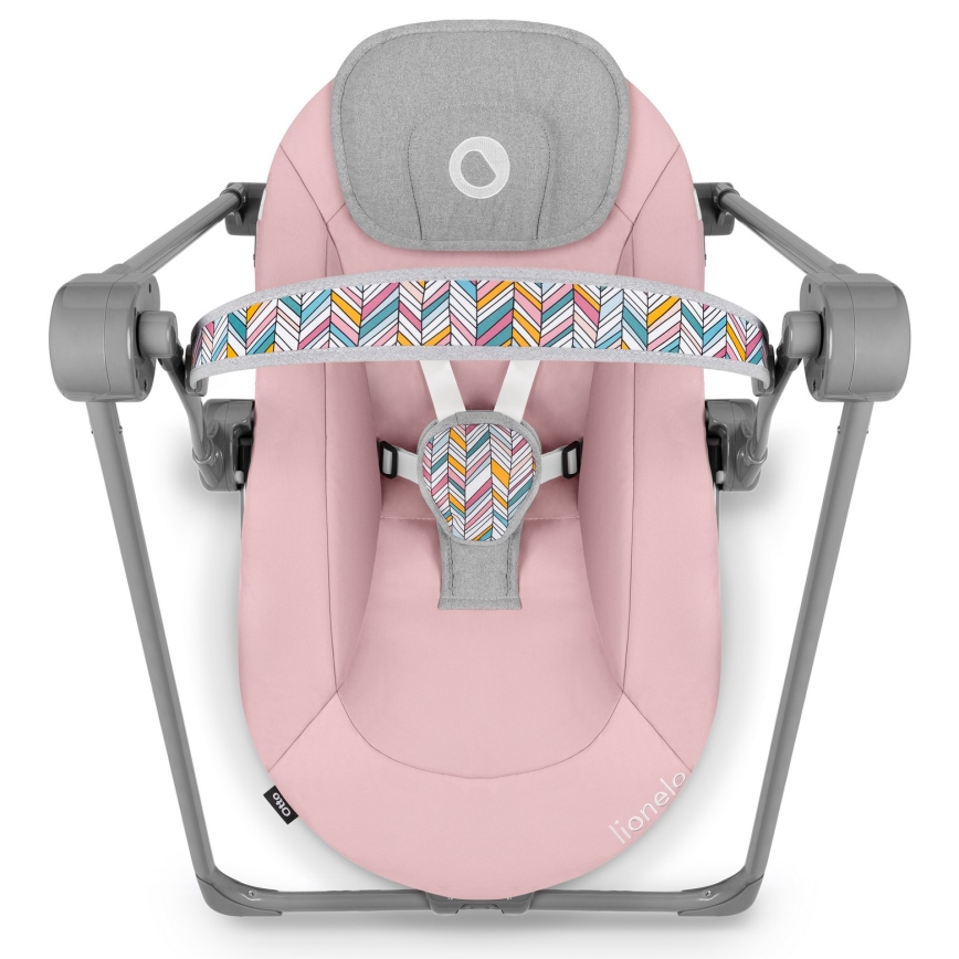 Lionelo - Detské hojdátko OTTO 4xLR14 Pink Baby