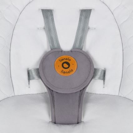 Lionelo - Detské húpacie kresielko s melódiou MELL Grey Stone 4xAA + diaľkové ovládanie