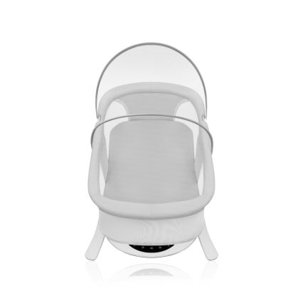 Lionelo - Detská hojdačka s melódiou 2v1 BELLA 4xAA Betónová sivá + diaľkové ovládanie