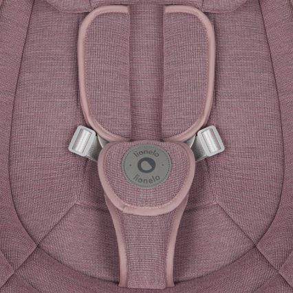 Lionelo - Detské húpacie lehátko s melódiou BLOSSOM Pink Mauve + diaľkové ovládanie
