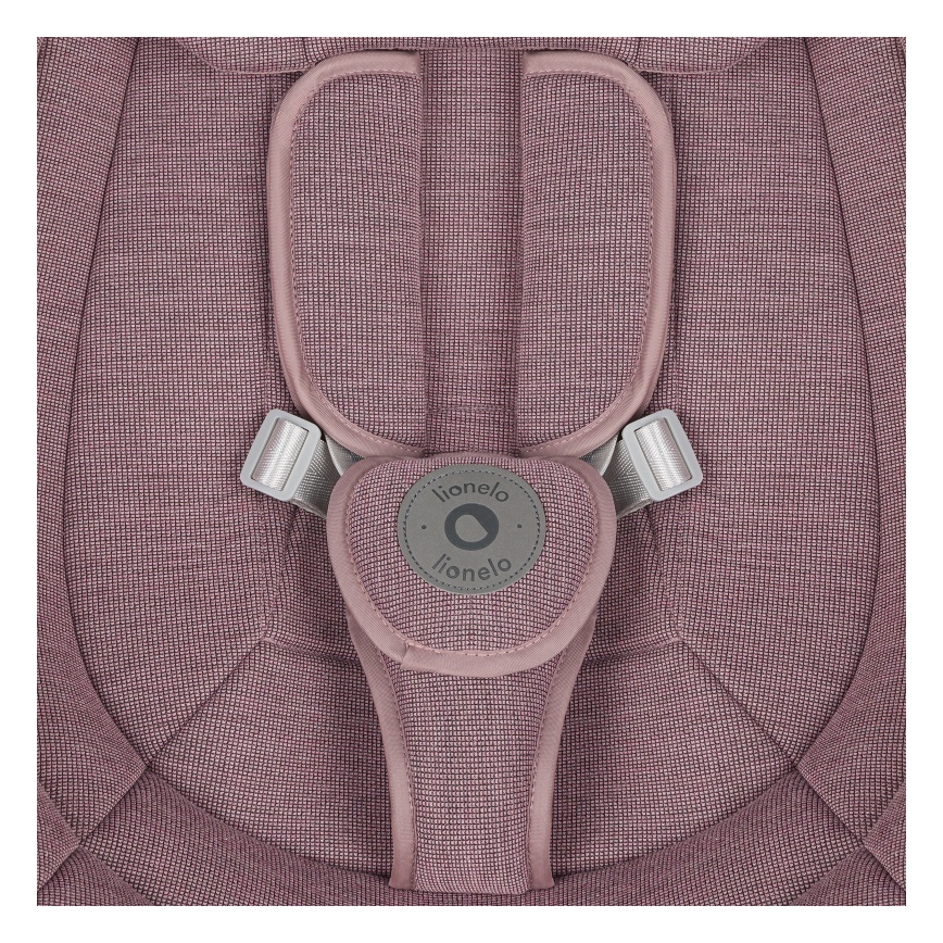 Lionelo - Detské húpacie lehátko s melódiou BLOSSOM Pink Mauve + diaľkové ovládanie