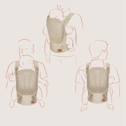Lionelo - Detské nosidlo MARGAREET Air béžové