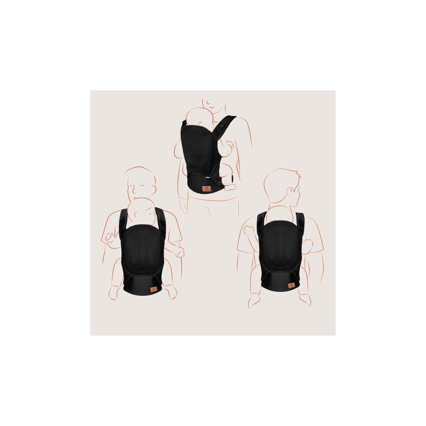 Lionelo - Detské nosítko MARGAREET Air čierne