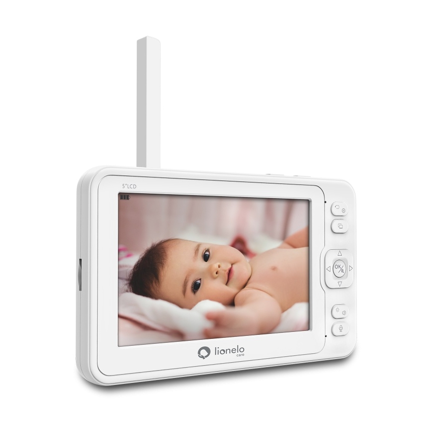 Lionelo - Detský video monitor s displejom BABYLINE 8.3 5V 3600 mAh