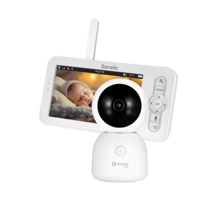 Lionelo - Dobíjacia detská chôvička s monitorom BABYLINE 9.2 5V 3600 mAh