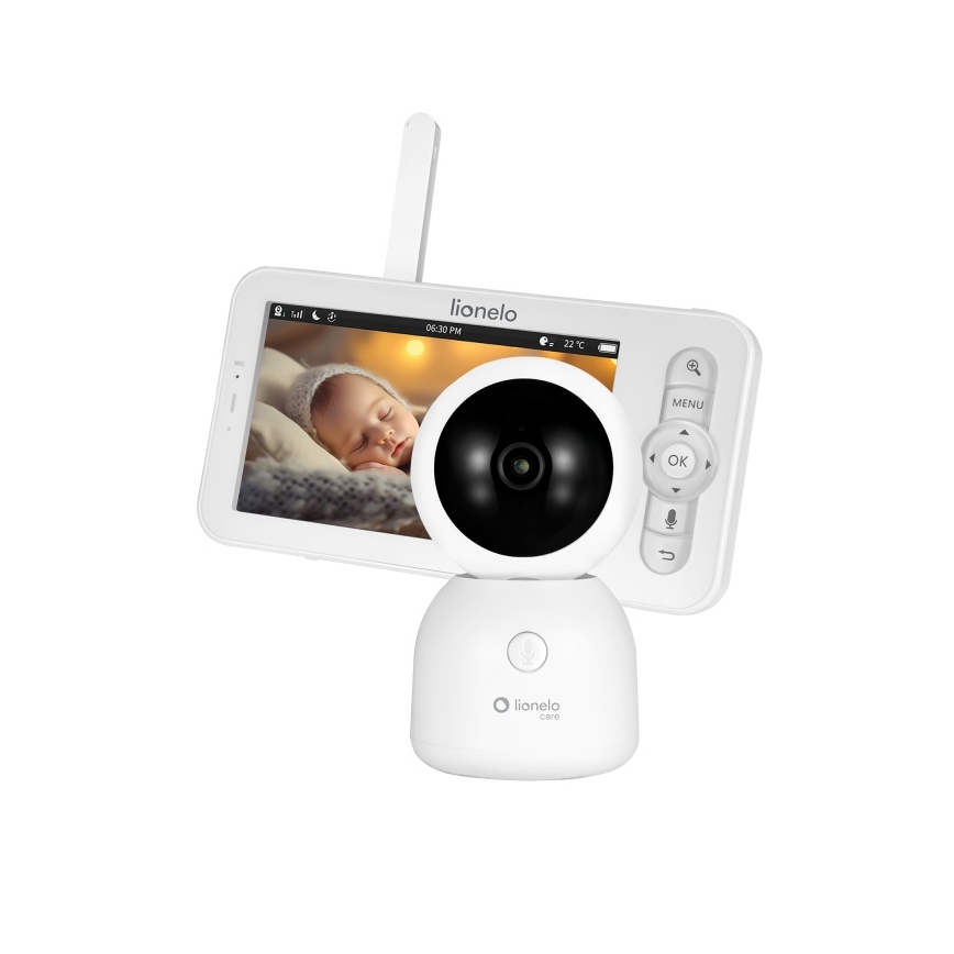 Lionelo - Dobíjacia detská chôvička s monitorom BABYLINE 9.2 5V 3600 mAh