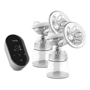 Lionelo - Elektrická dobíjateľná duálna odsávačka materského mlieka TWEE GO 5V 1100 mAh 150 ml