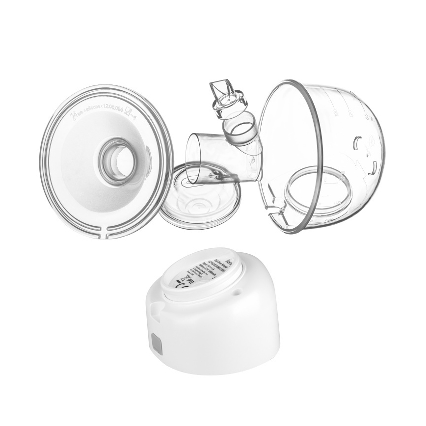Lionelo - Elektrická dobíjateľná odsávačka materského mlieka FIDI FREE SIMPLE 5V 1000 mAh 180 ml