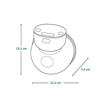 Lionelo - Elektrická dobíjateľná odsávačka materského mlieka FIDI FREE SIMPLE 5V 1000 mAh 180 ml