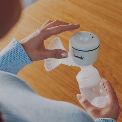 Lionelo - Elektrická nabíjateľná odsávačka materského mlieka FIDI PLUS 5V 1200 mAh 180 ml