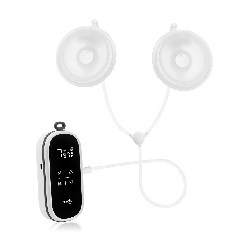 Lionelo - Elektrická nabíjateľná duálna odsávačka materského mlieka TWEE FREE 5V 1500 mAh 150 ml